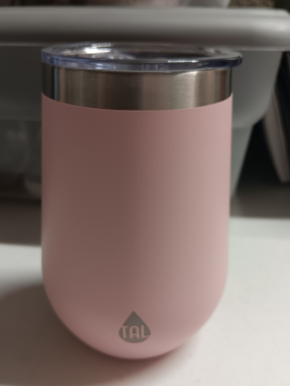 TAL Pink Insulated Wine Tumbler with Lid